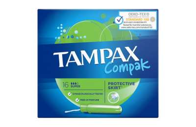 Tampax Compak Super tampony s aplikátorem 16 ks